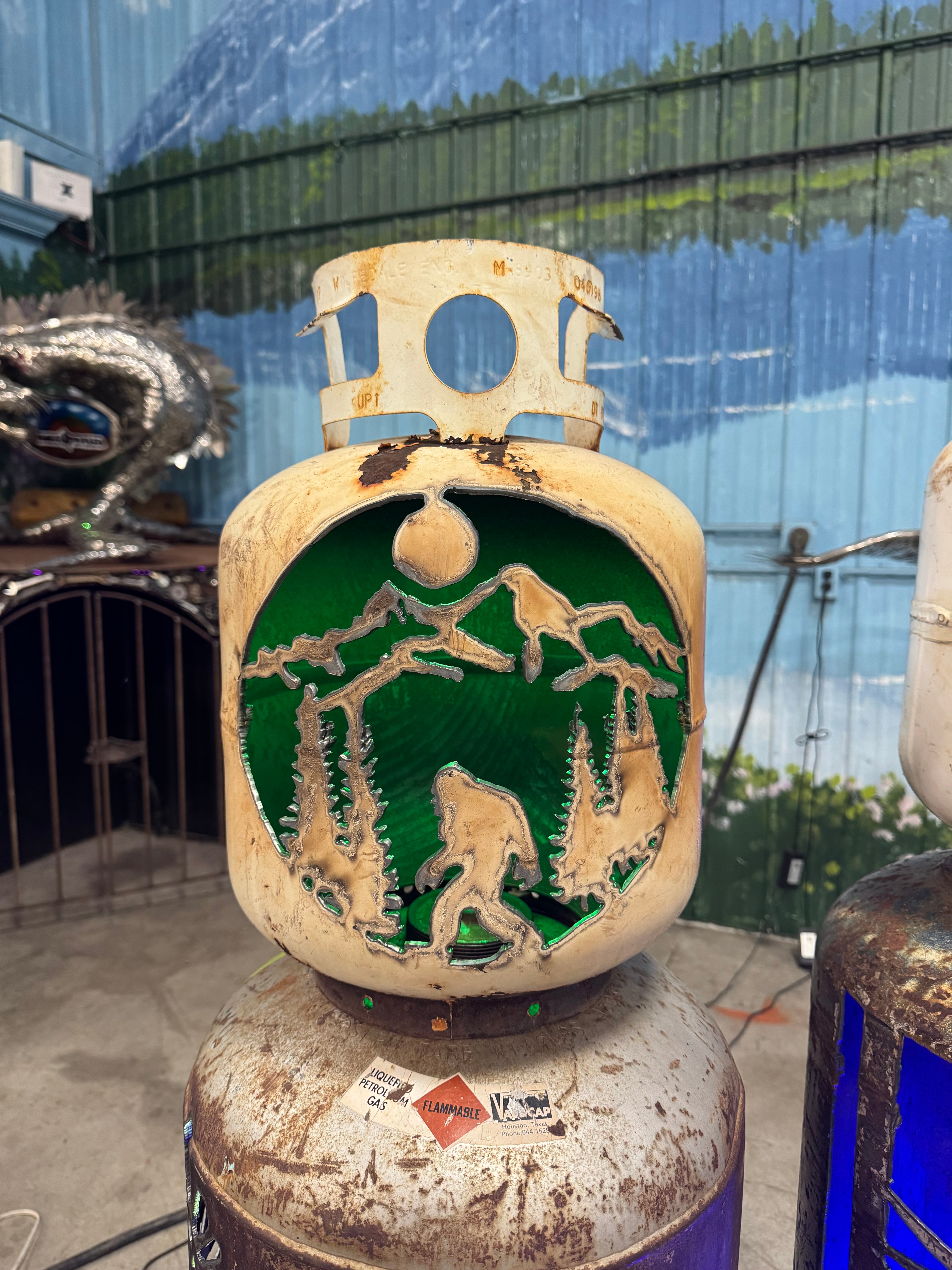 20lb Upcycled Patio Lantern, BigFoot