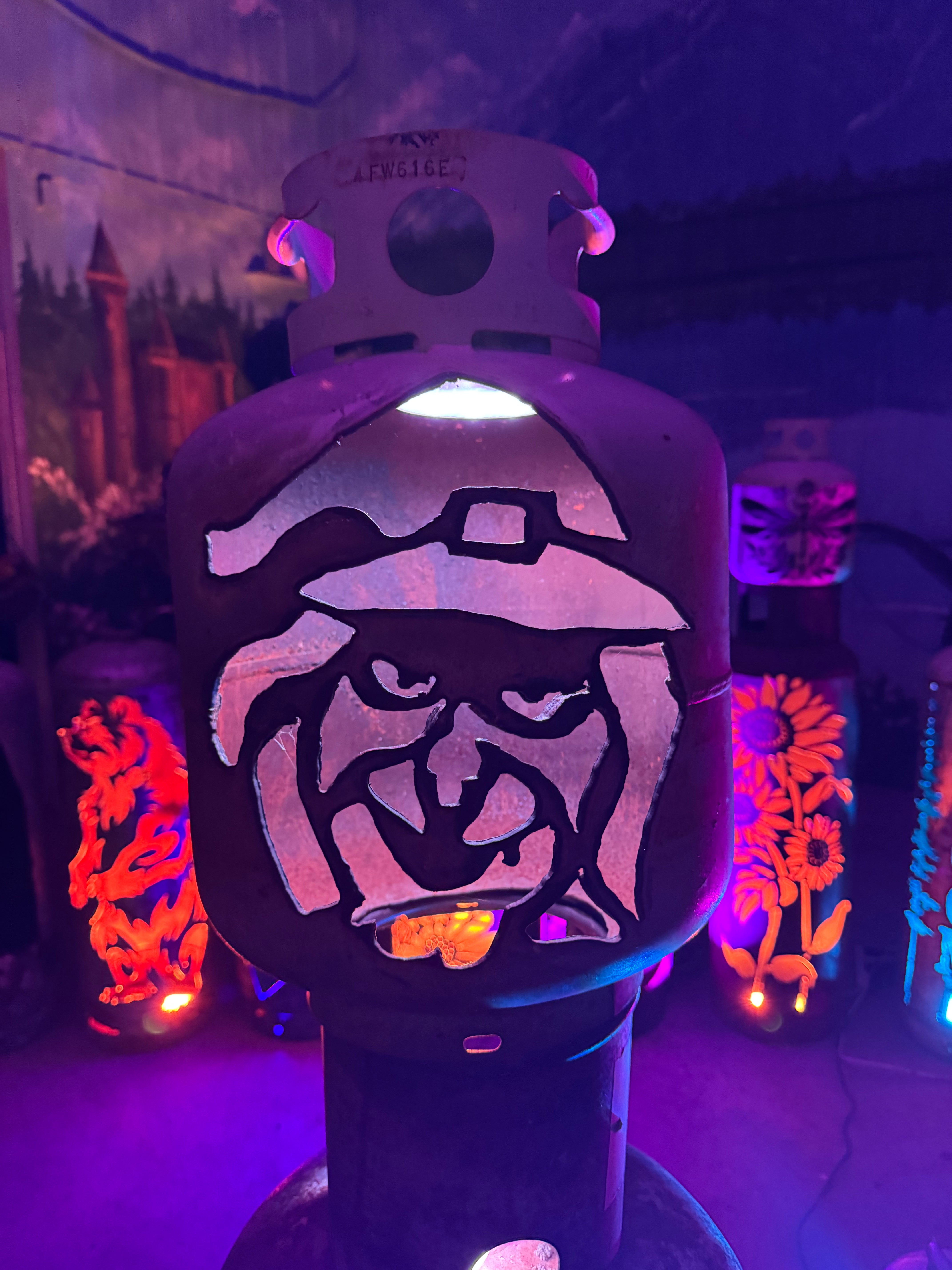 20lb Upcycled Patio Lantern, Witchy Brew Halloween