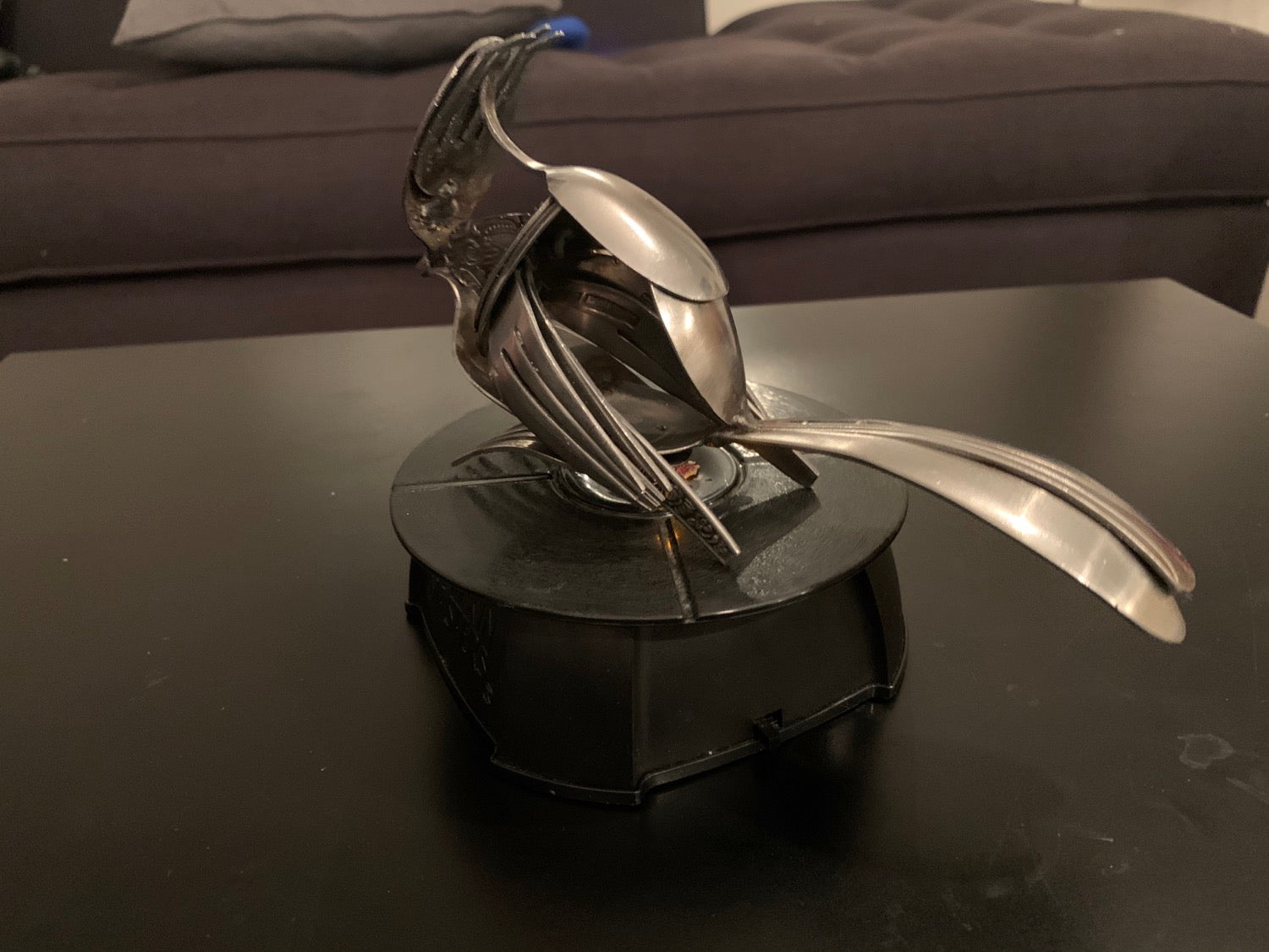 TheeUpCycled Art, The Ruffian Bluejay