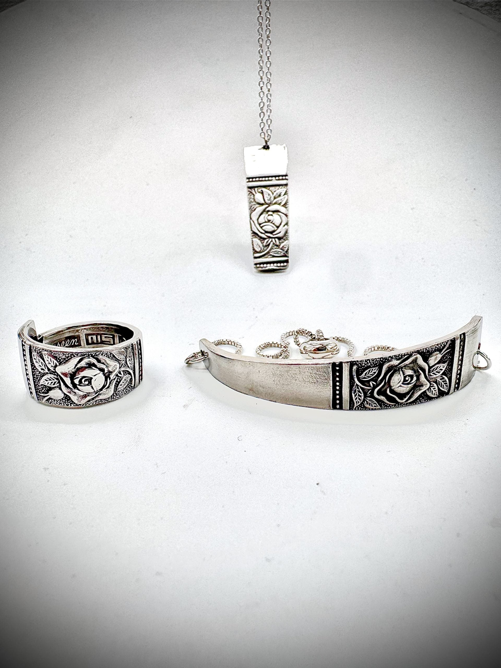 Jewelry, Set, Rose Blossom