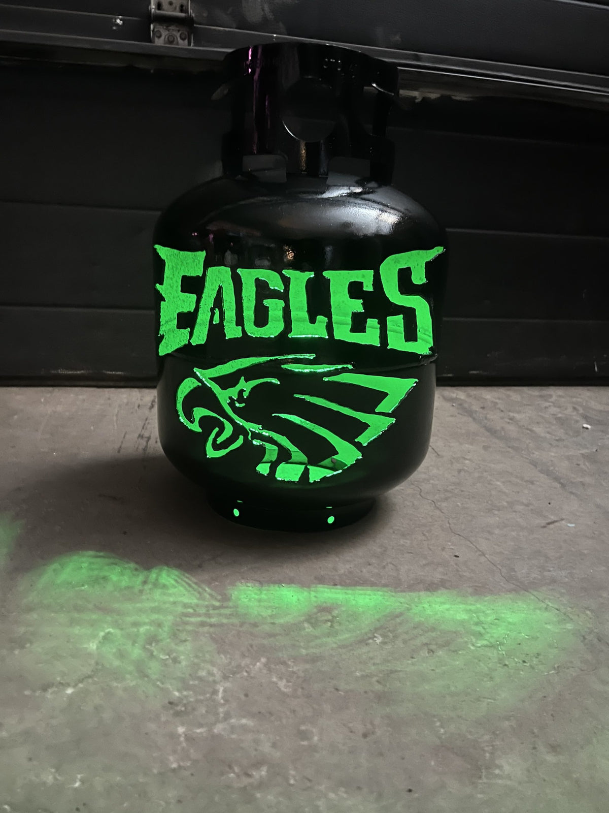 20lb Upcycled Patio Lantern, Philadelphia Eagles