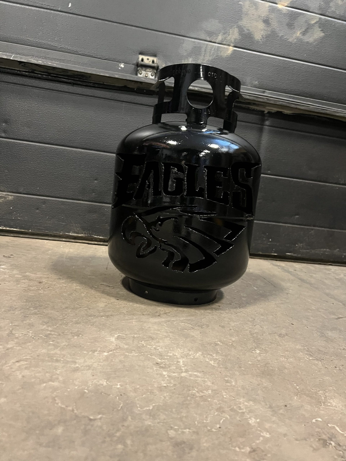 20lb Upcycled Patio Lantern, Philadelphia Eagles