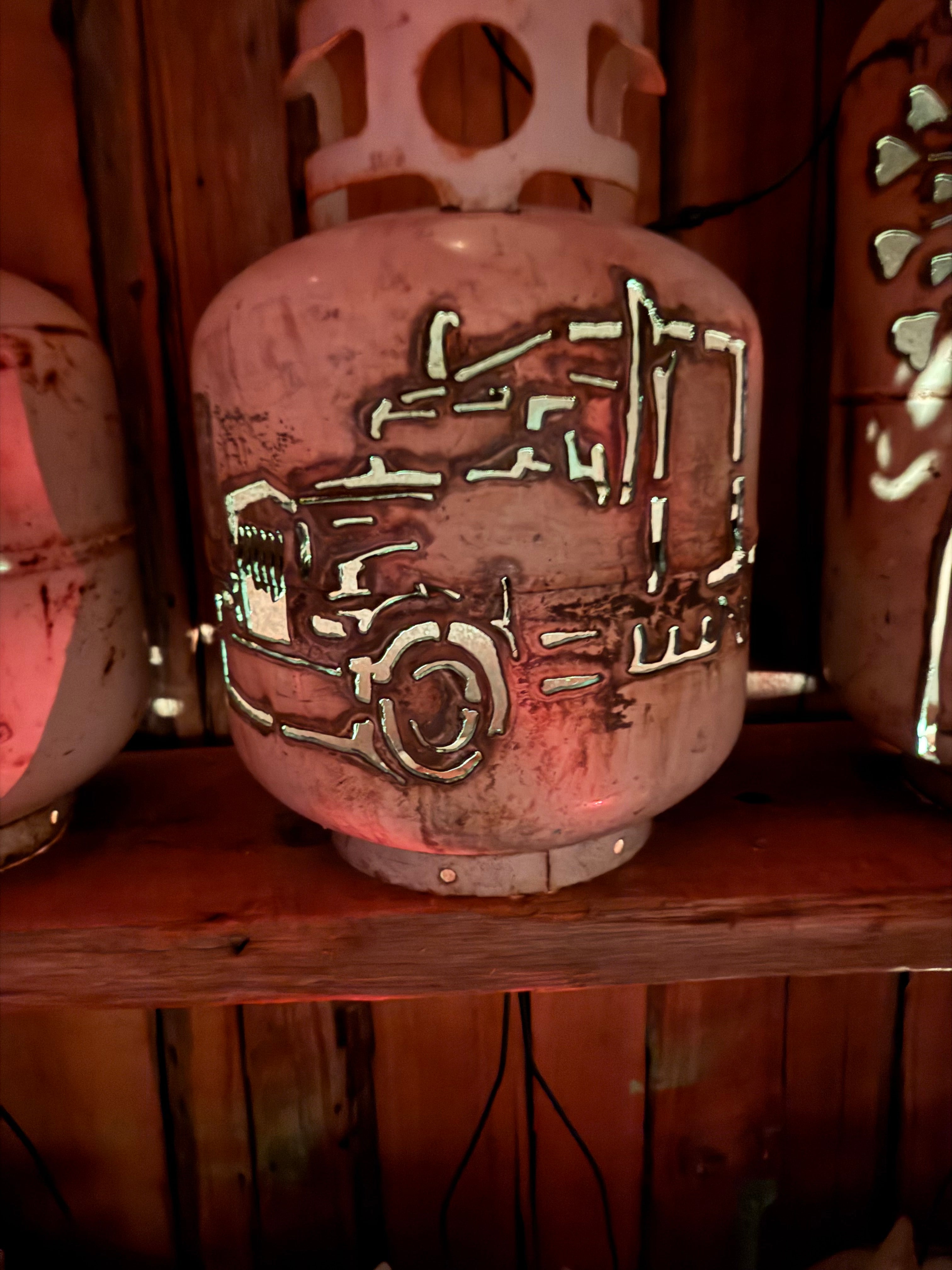 20lb Upcycled Patio Lantern, Kenworth