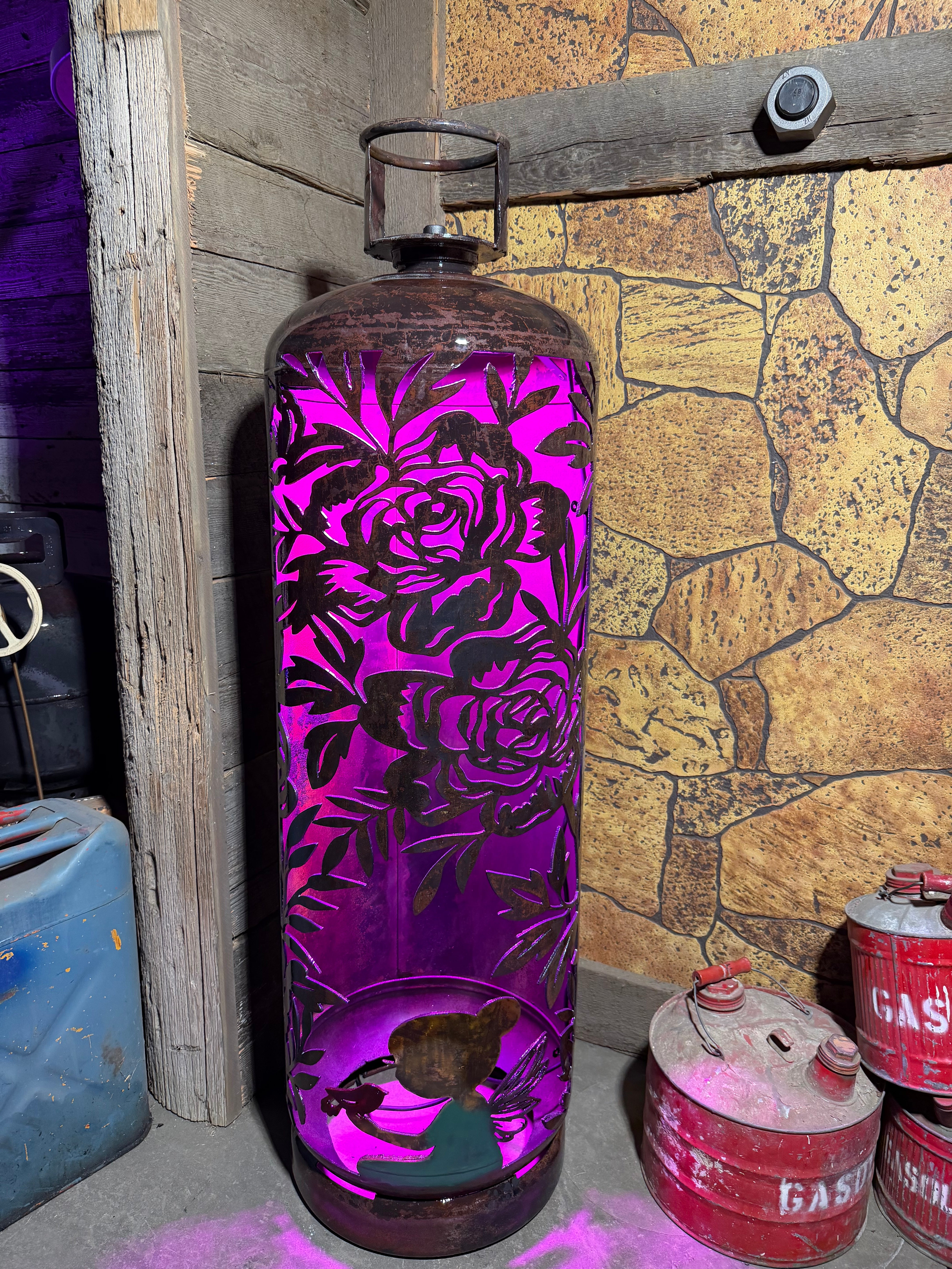 100lb Upcycled Patio Lantern, *Enchanted Fairy