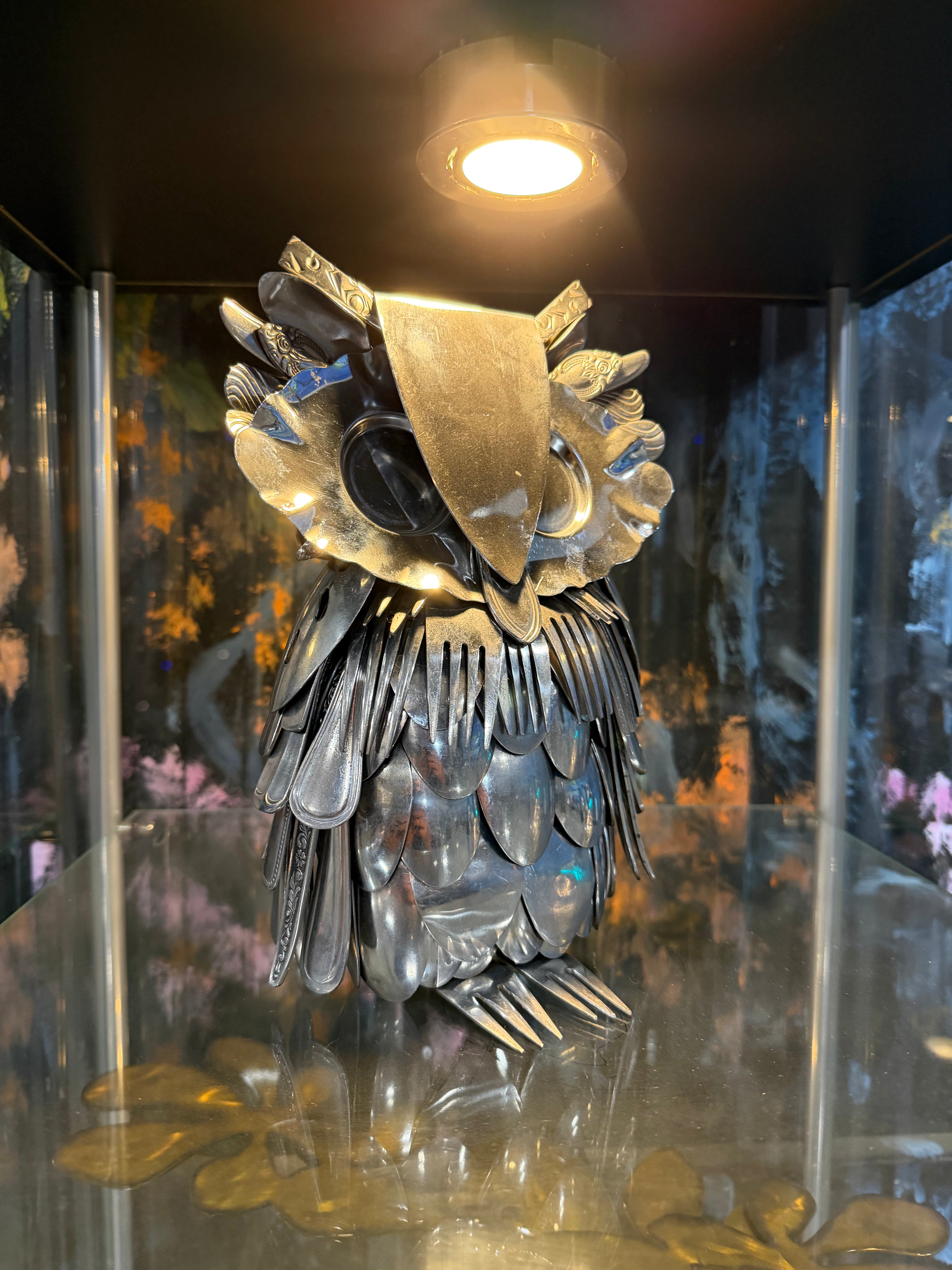 TheeUpCycled Art, Campbell Owl (Soups Brother)