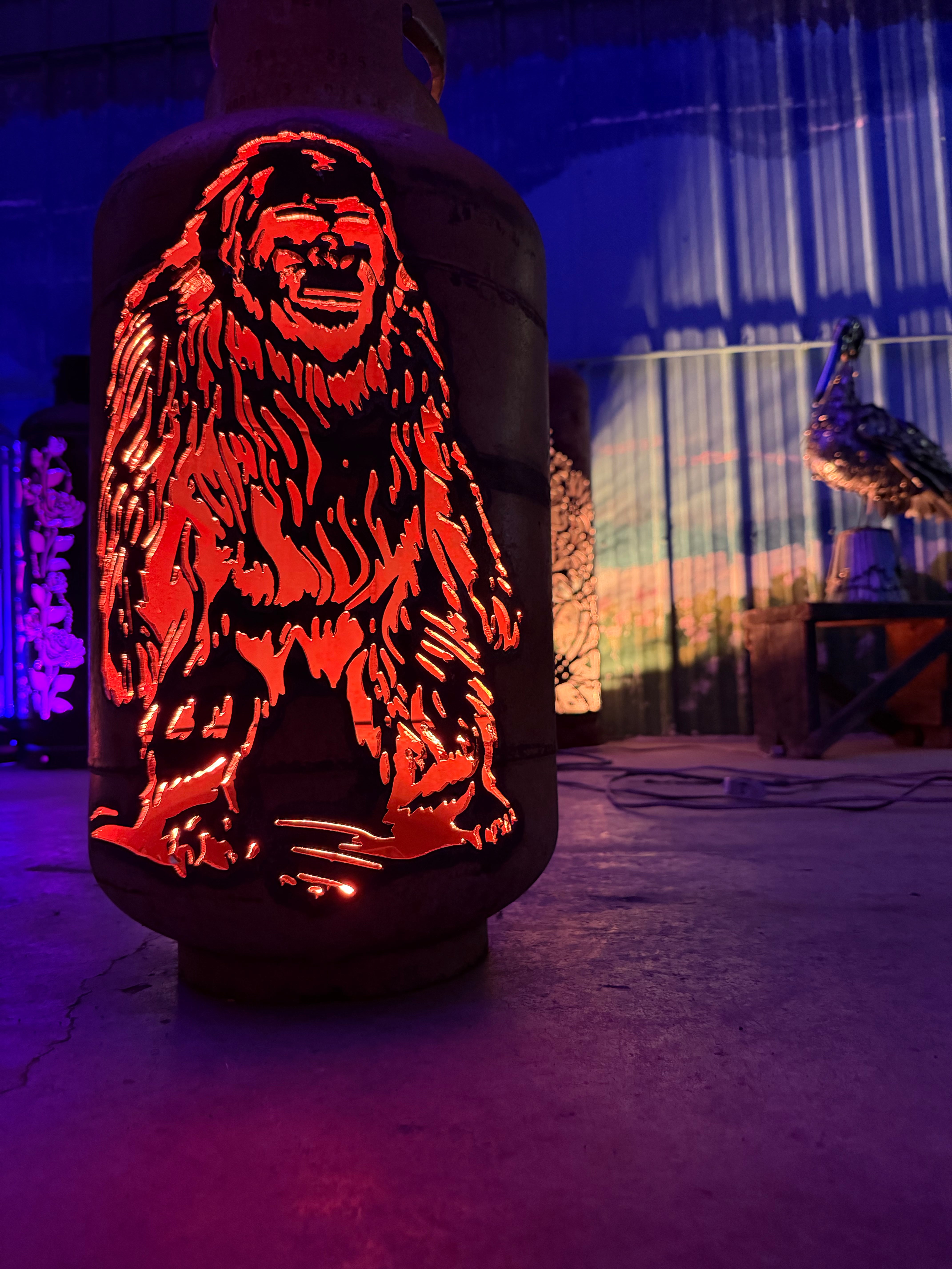 30lb Upcycled Patio Lantern, Harry Thee Bigfoot