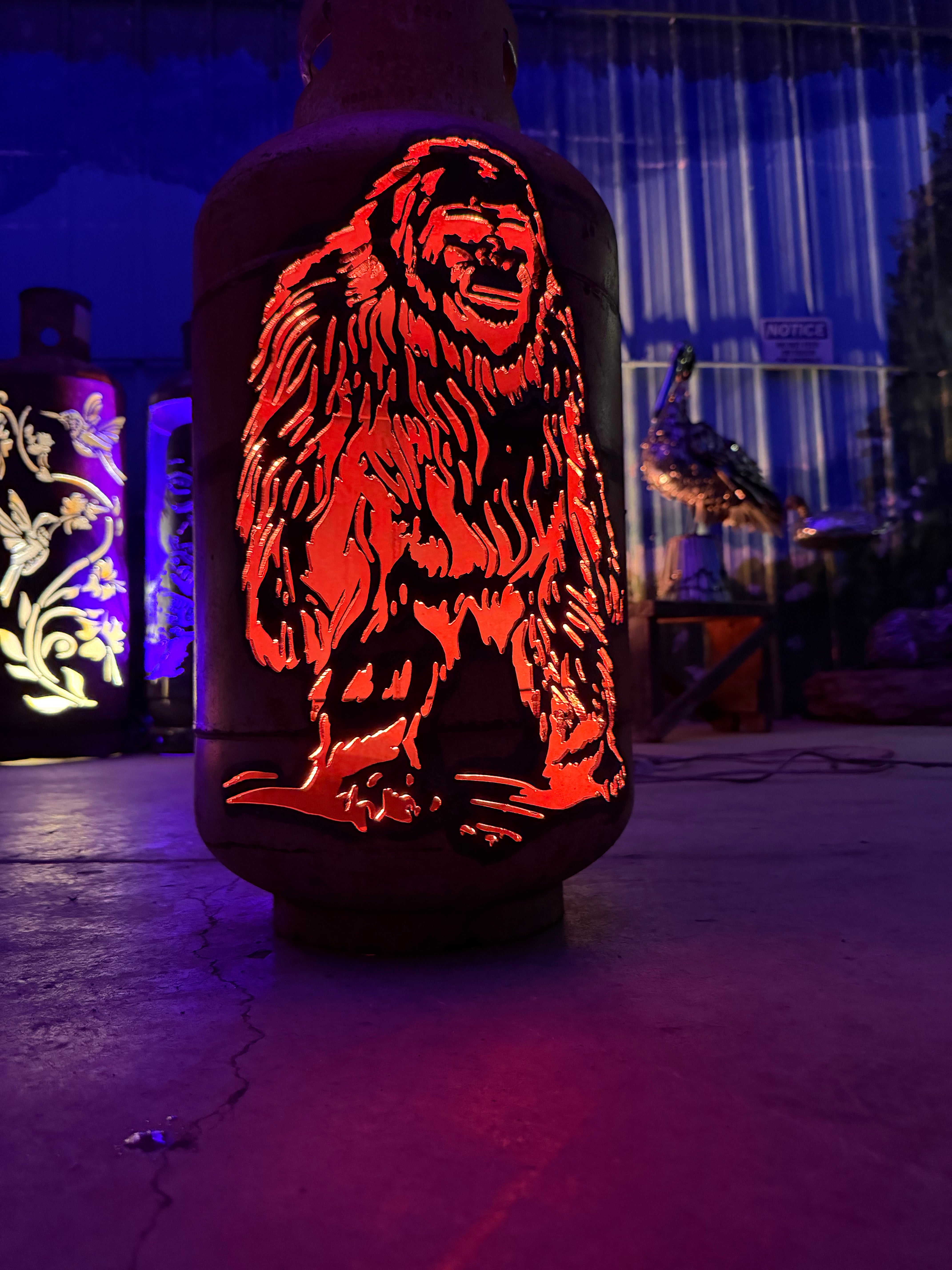 30lb Upcycled Patio Lantern, Harry Thee Bigfoot