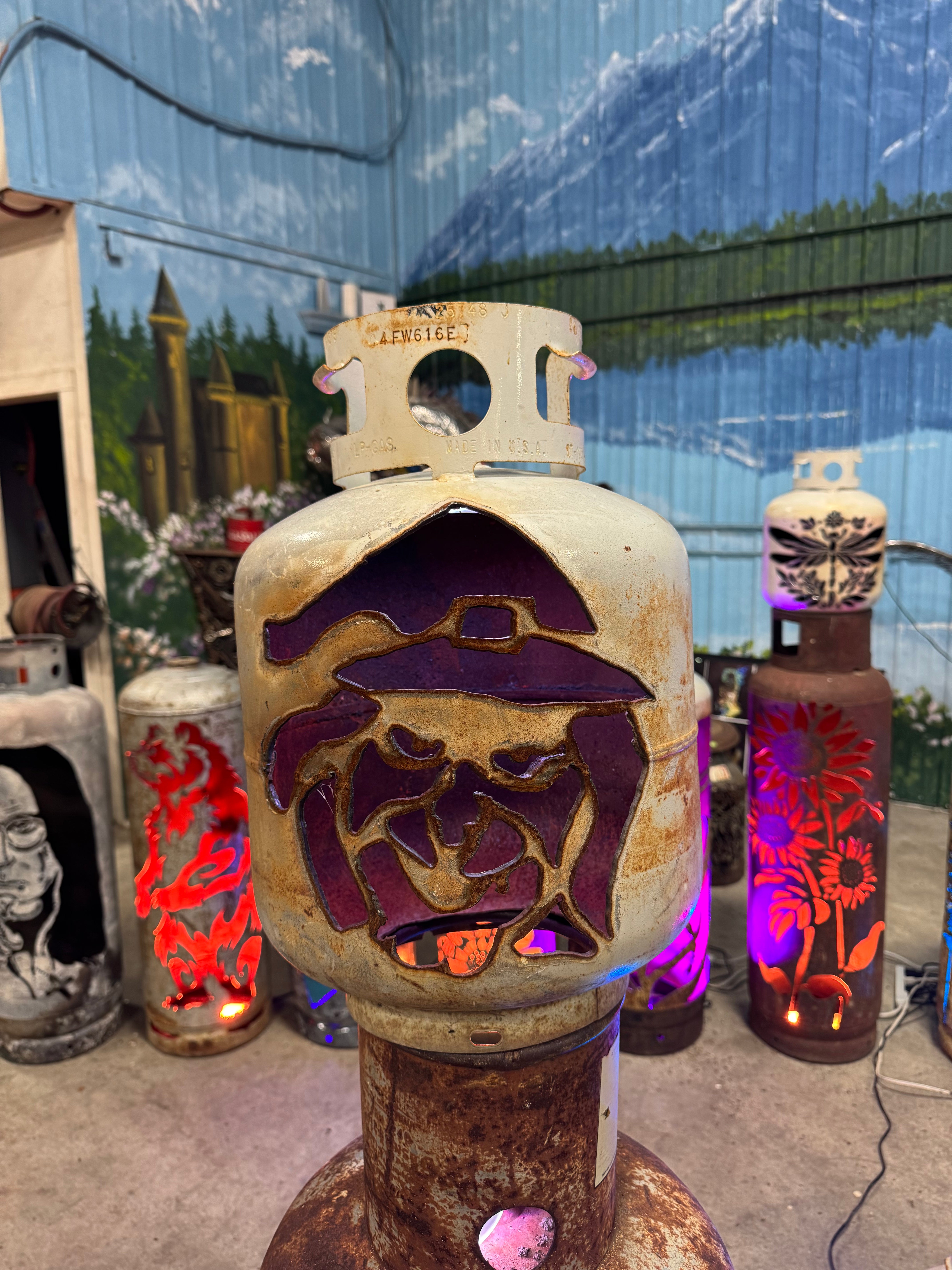 20lb Upcycled Patio Lantern, Witchy Brew Halloween