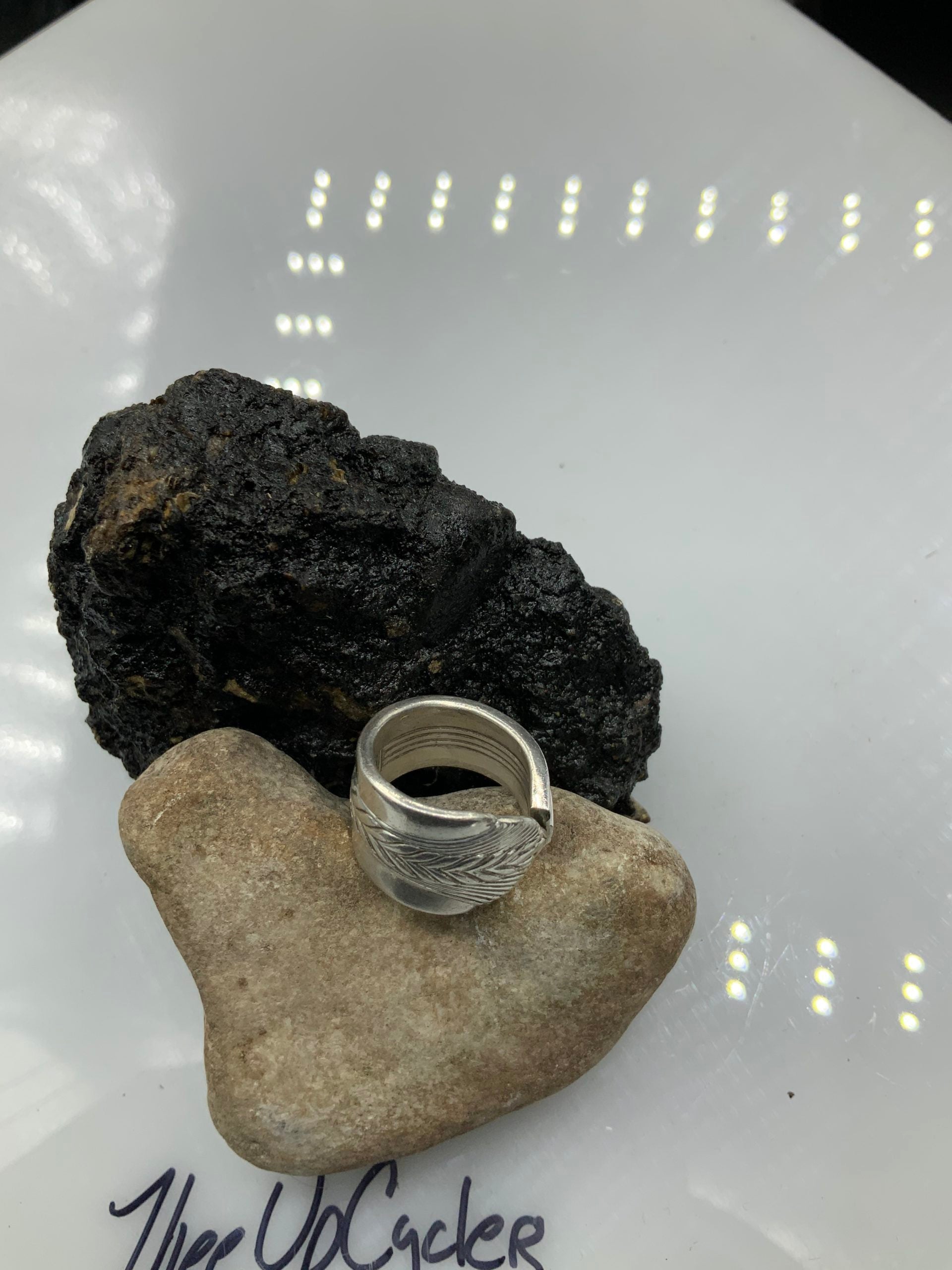 Ring 19 - Custom Ring Wheat Design - Size 5