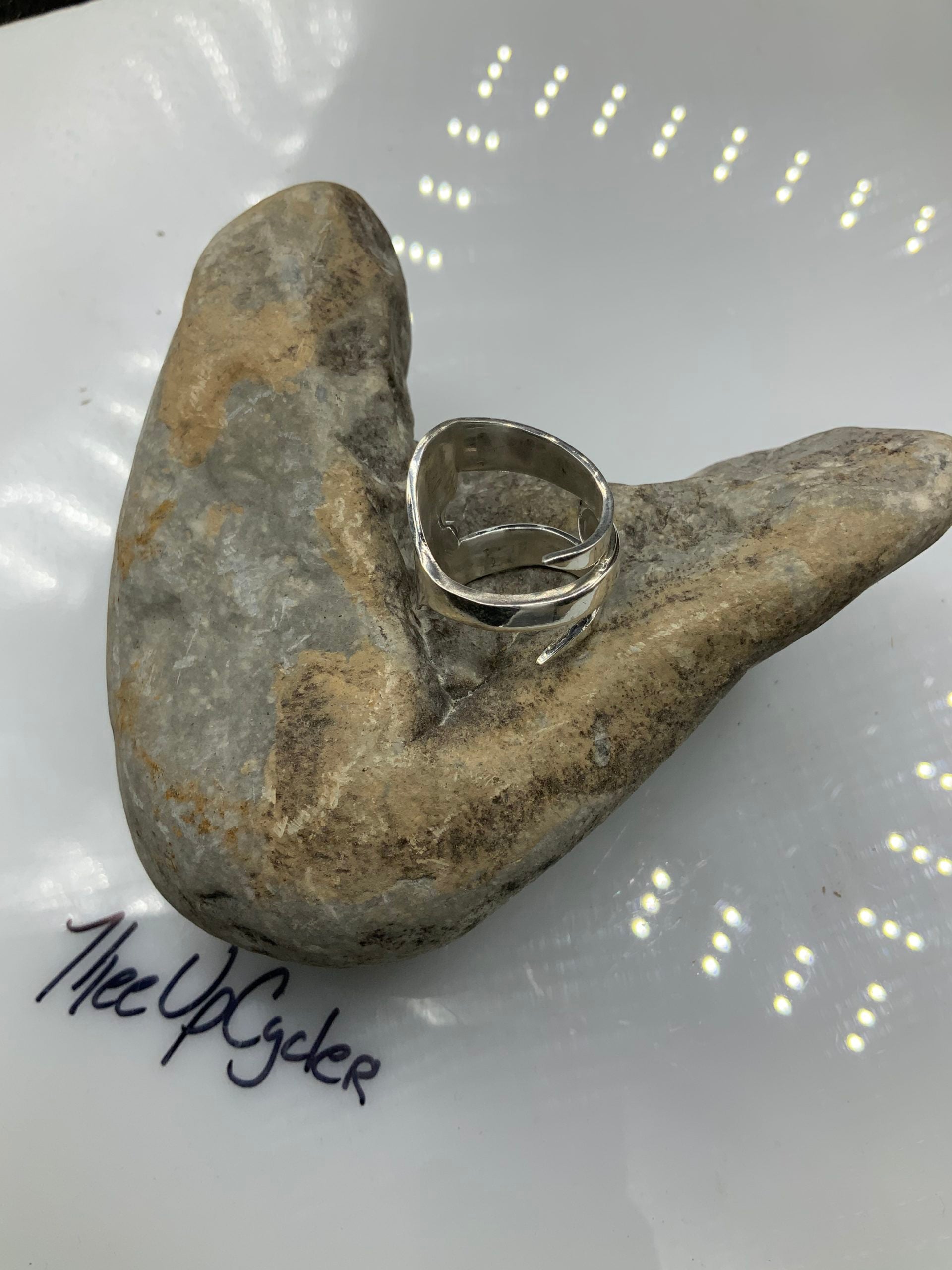Ring 69 - Sterling Silver Hors d’oeuvre Fork Ring - Size 8