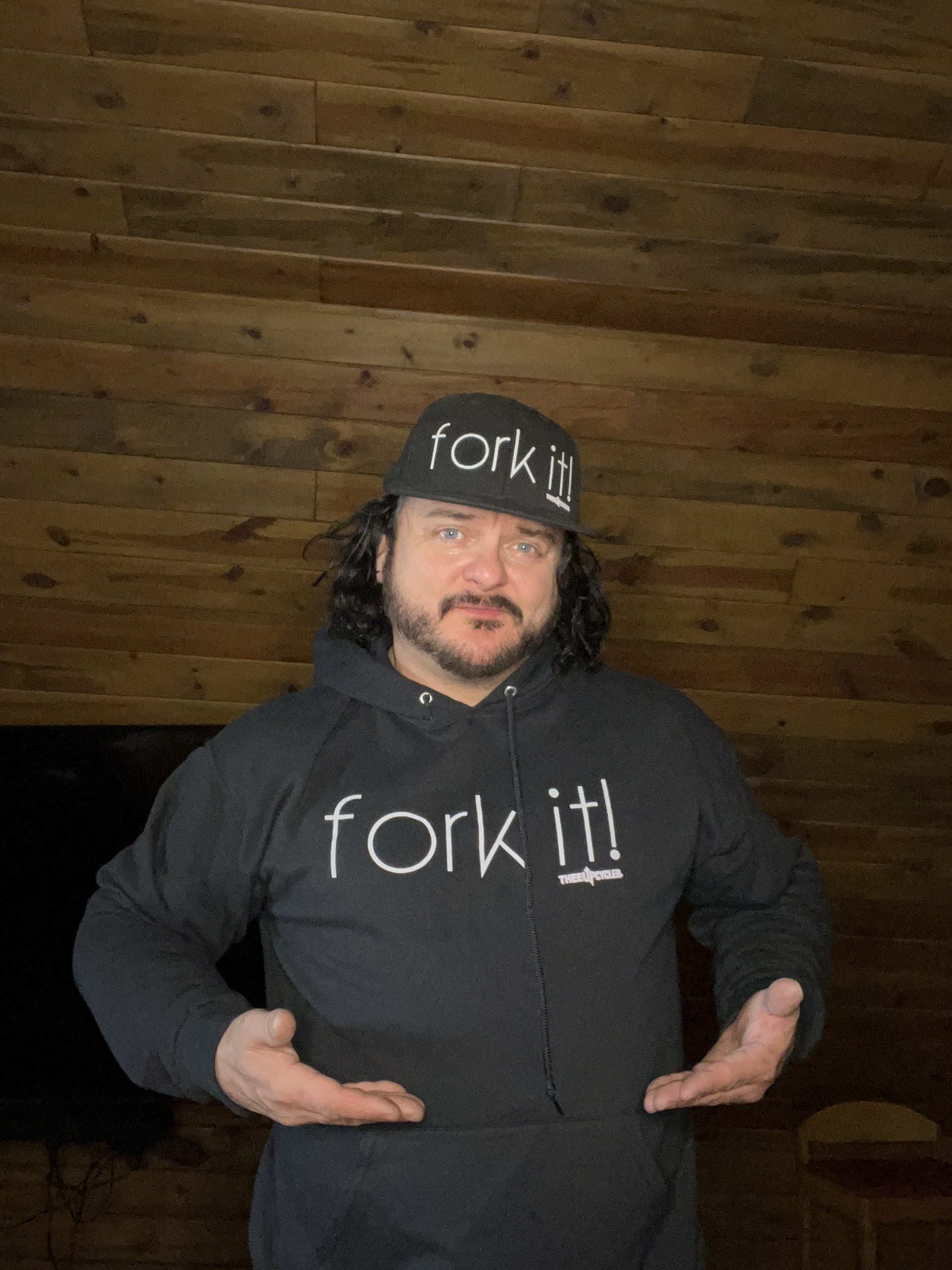 Swag, Hoodie, Black Fork it