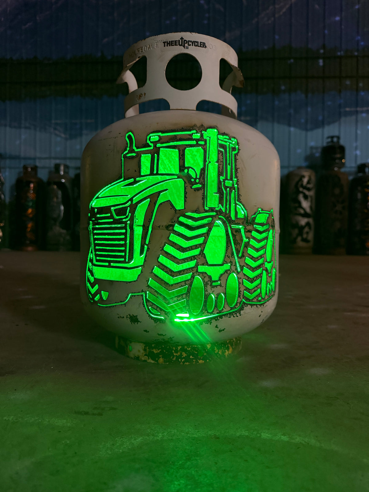 20lb UpCycled Patio Lantern, John Deere 9RX