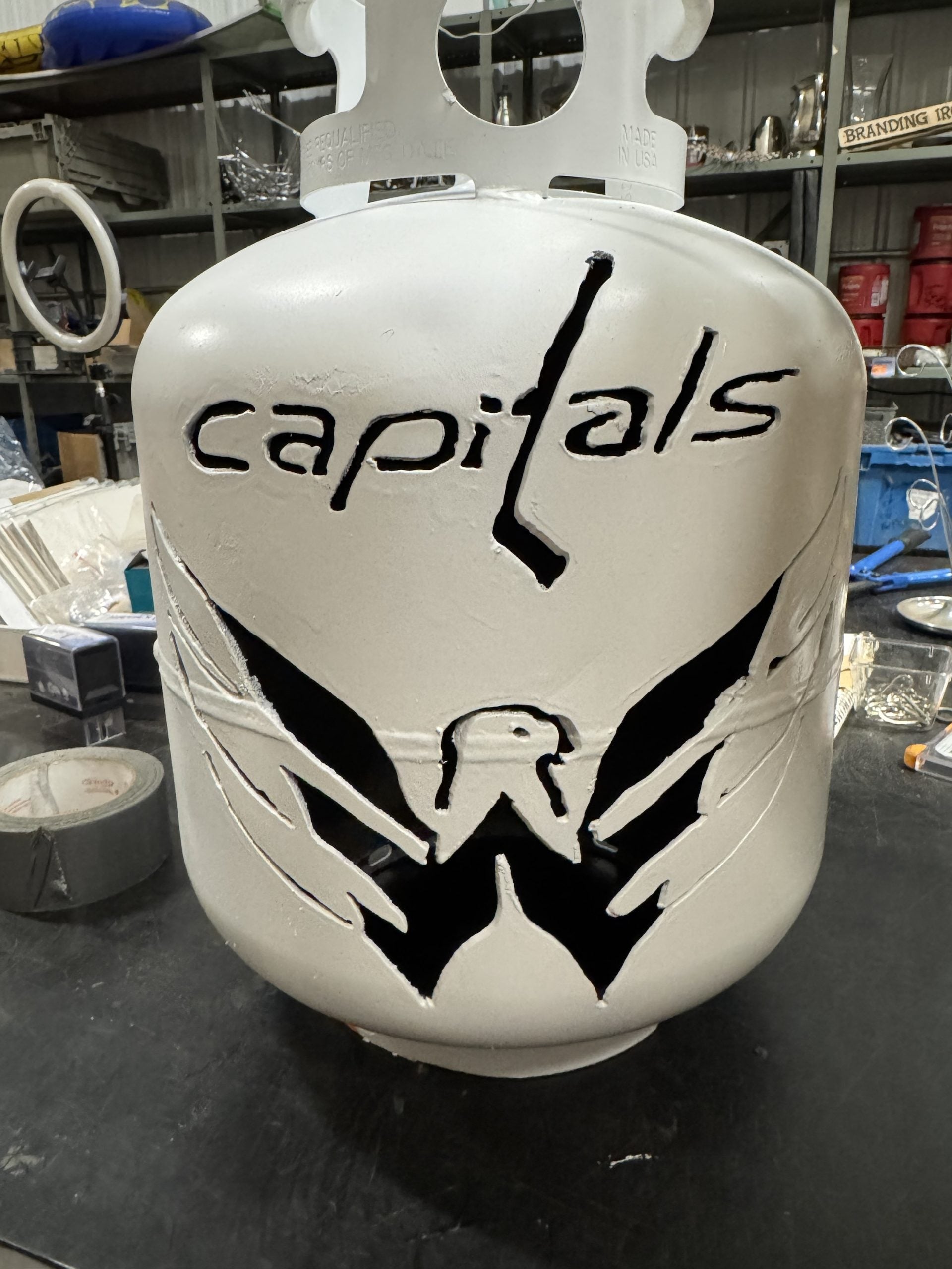 20lb Upcycled Patio Lantern, Washington Capitals