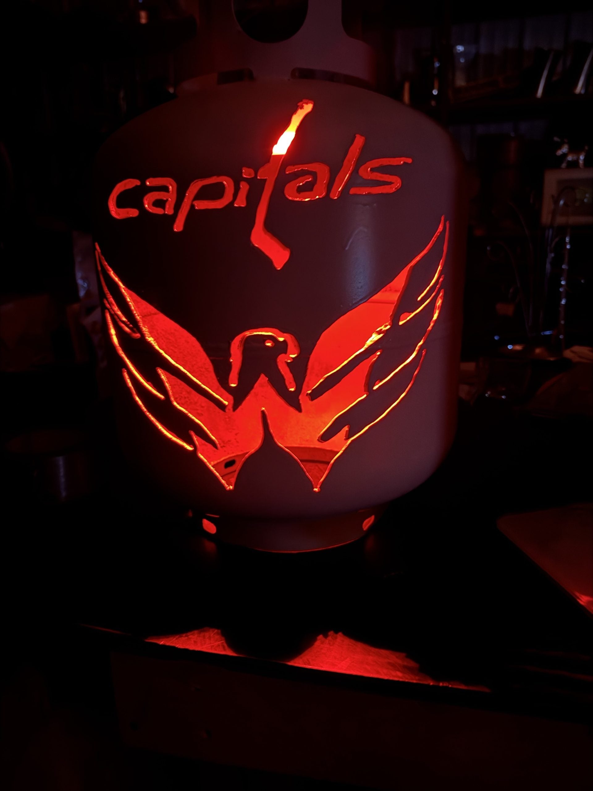 20lb Upcycled Patio Lantern, Washington Capitals