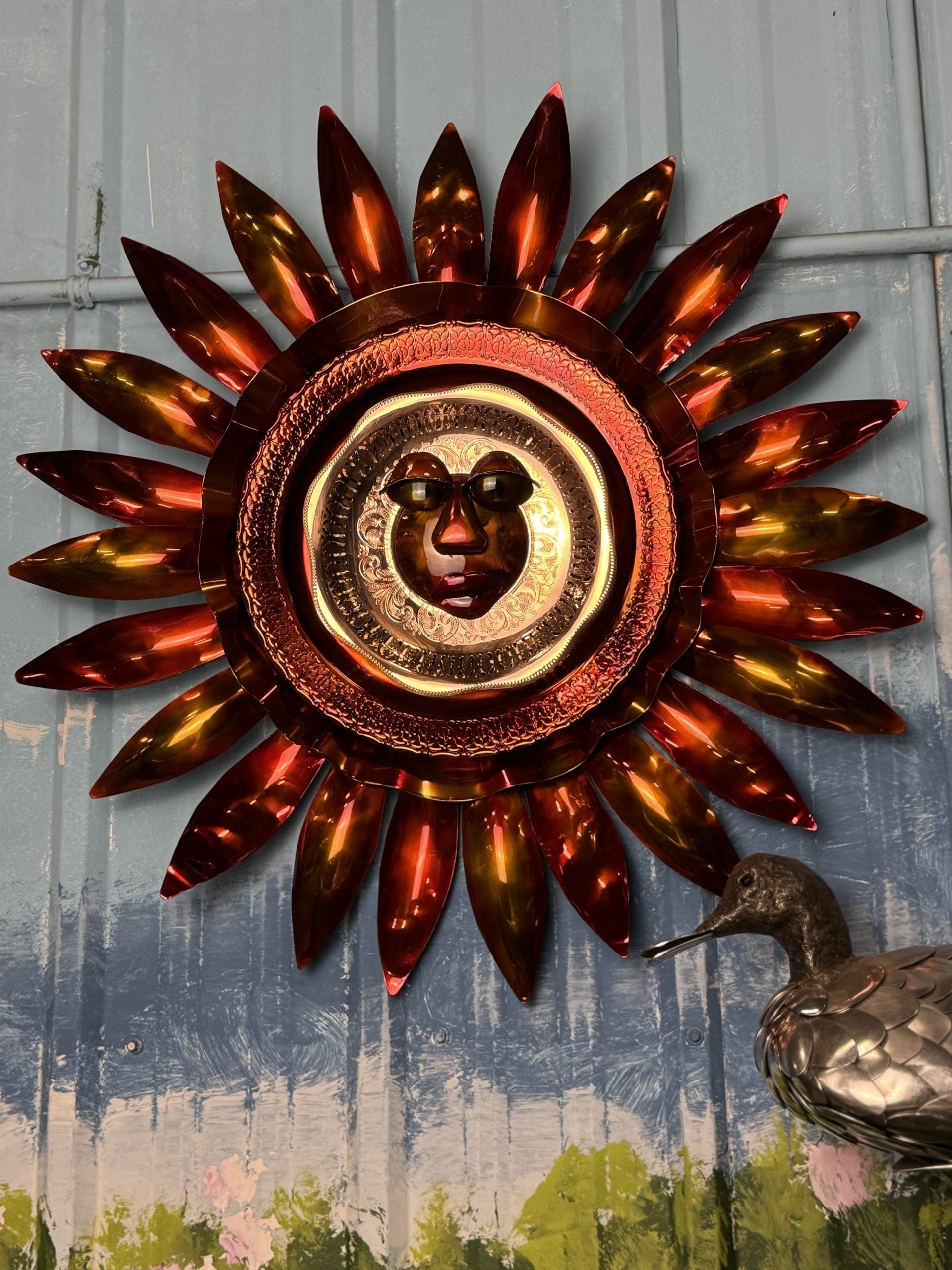 TheeUpCycled Art, Custom CBS Sunday Morning Sun