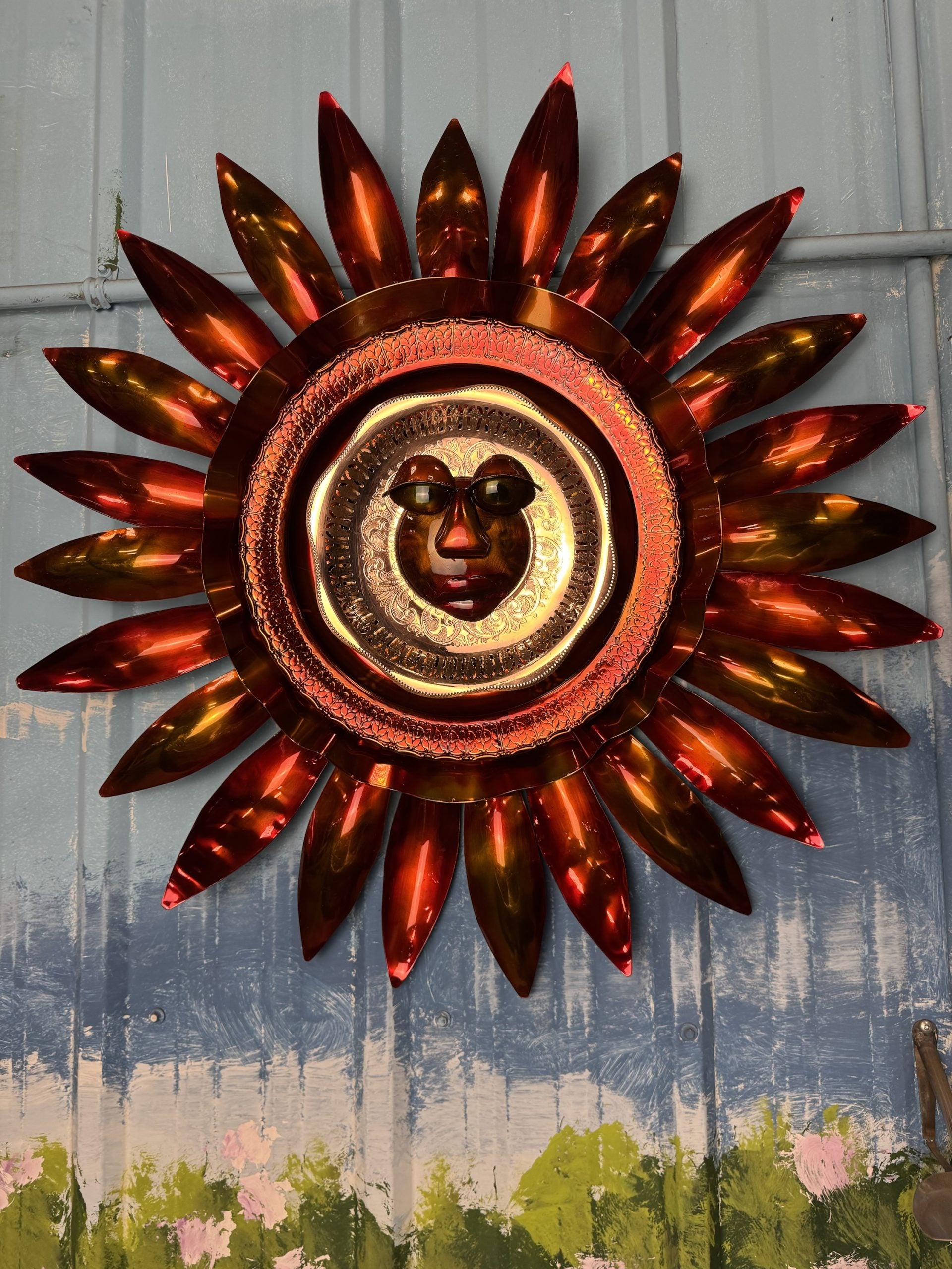 TheeUpCycled Art, Custom CBS Sunday Morning Sun