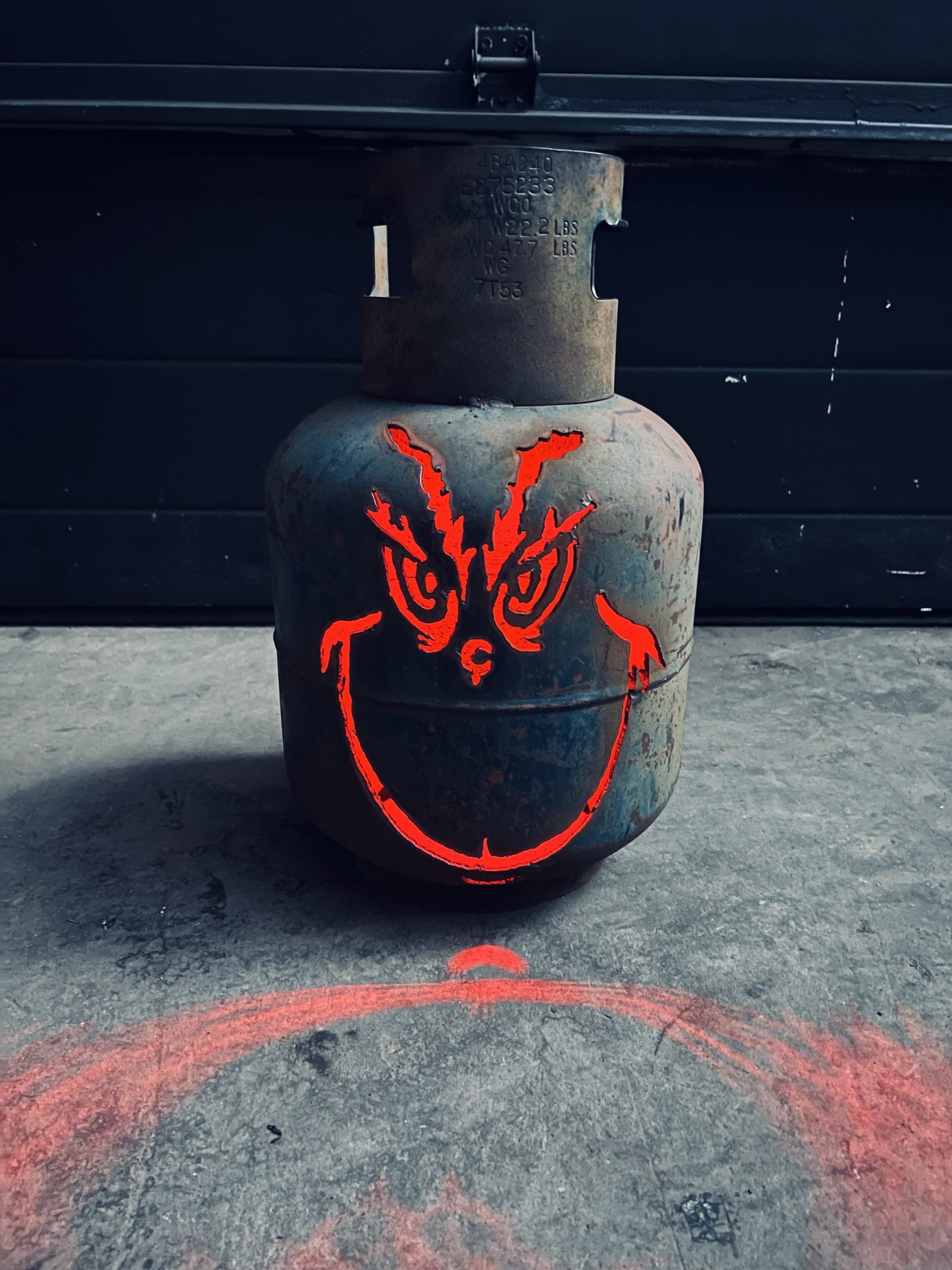20lb Upcycled Patio Lantern, The Grinch