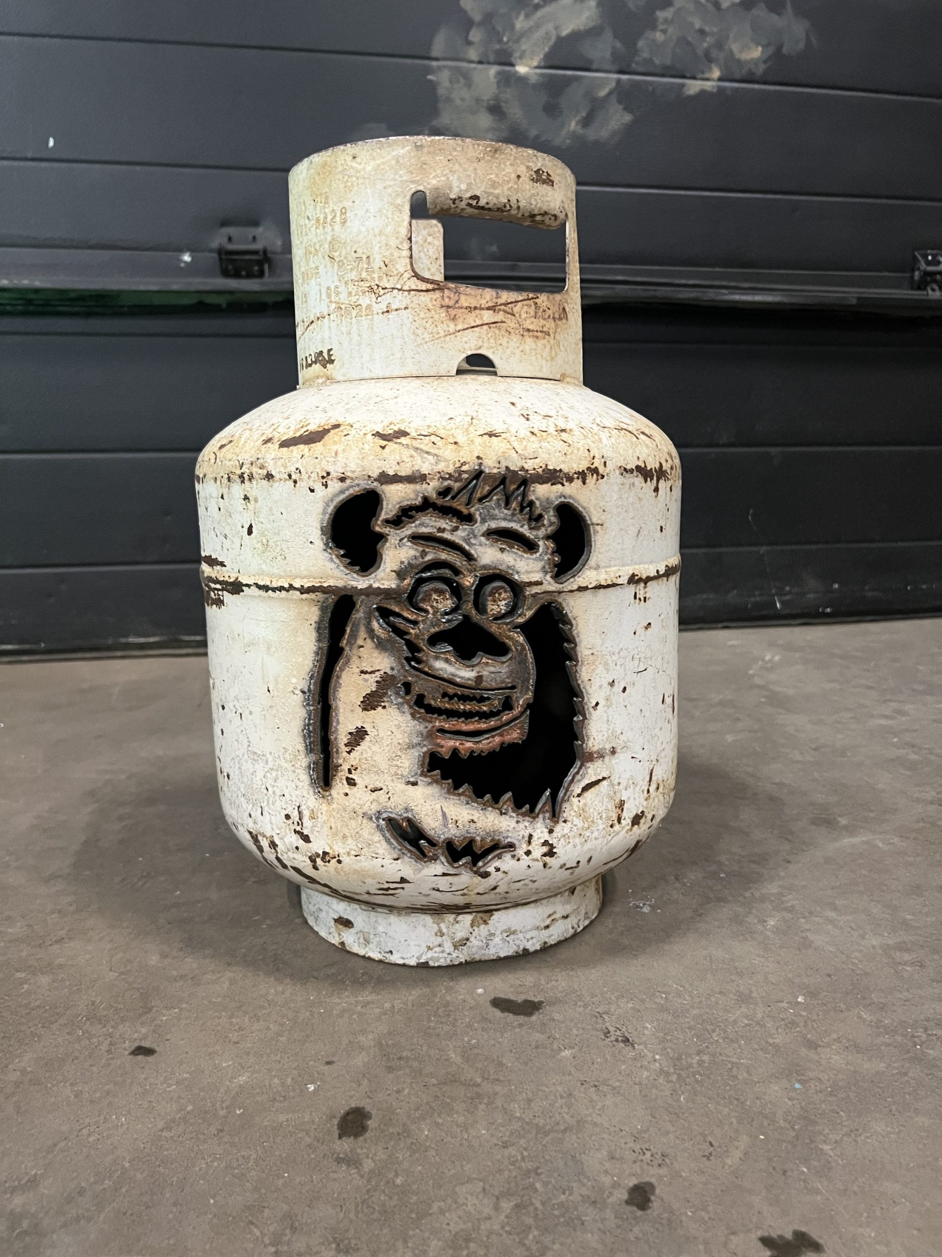 20lb Upcycled Patio Lantern, Sully from Monsters Inc.