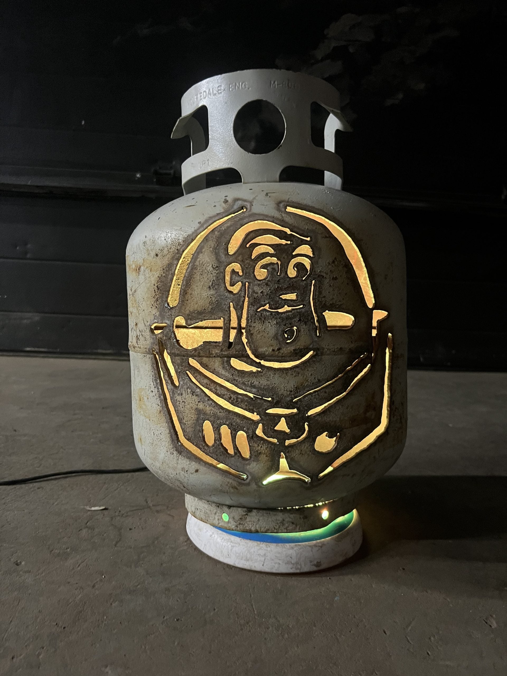 20lb Upcycled Patio Lantern, Buzz Lightyear from Toy Story
