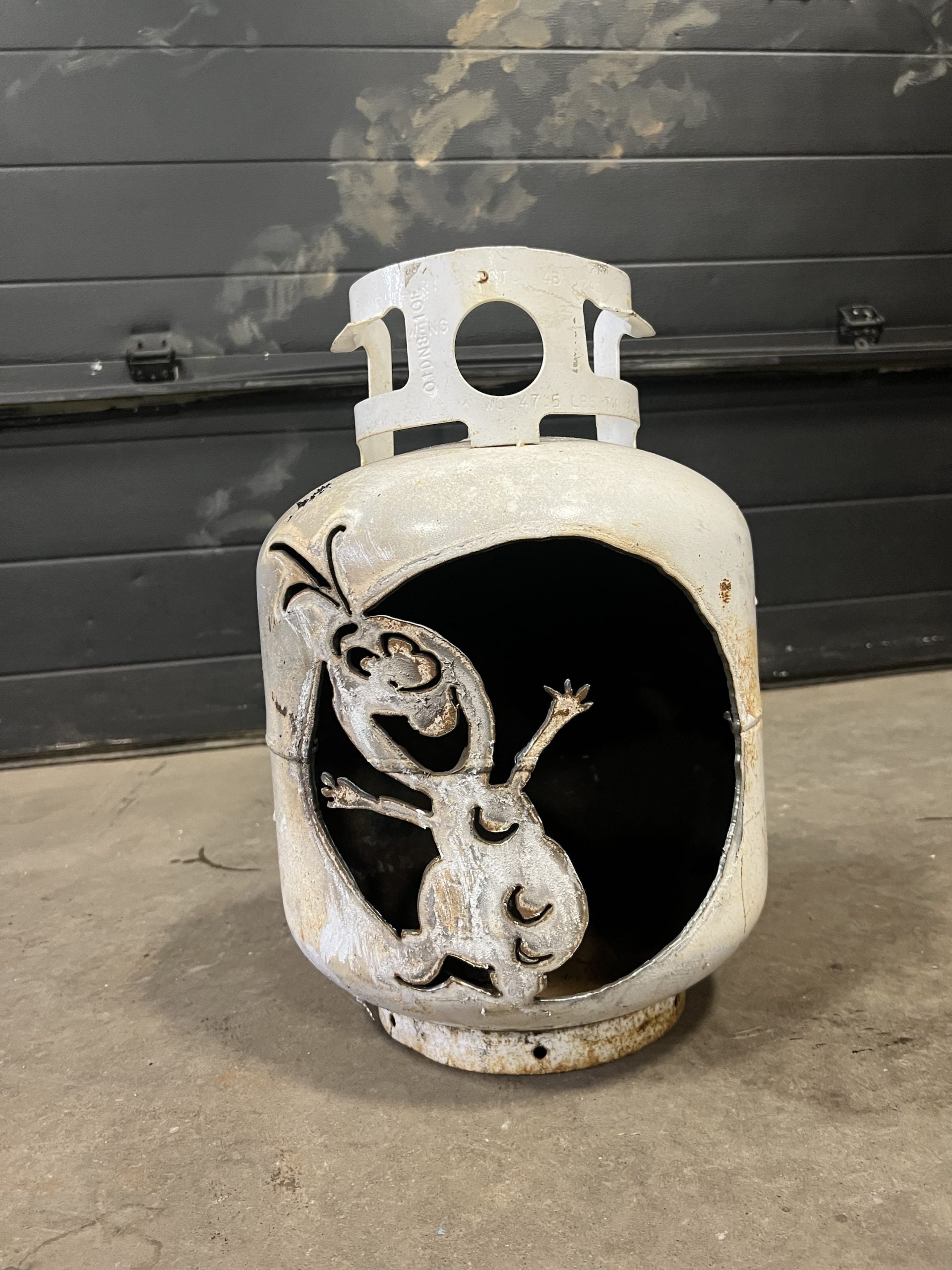 20lb Upcycled Patio Lantern, Olaf from Frozen