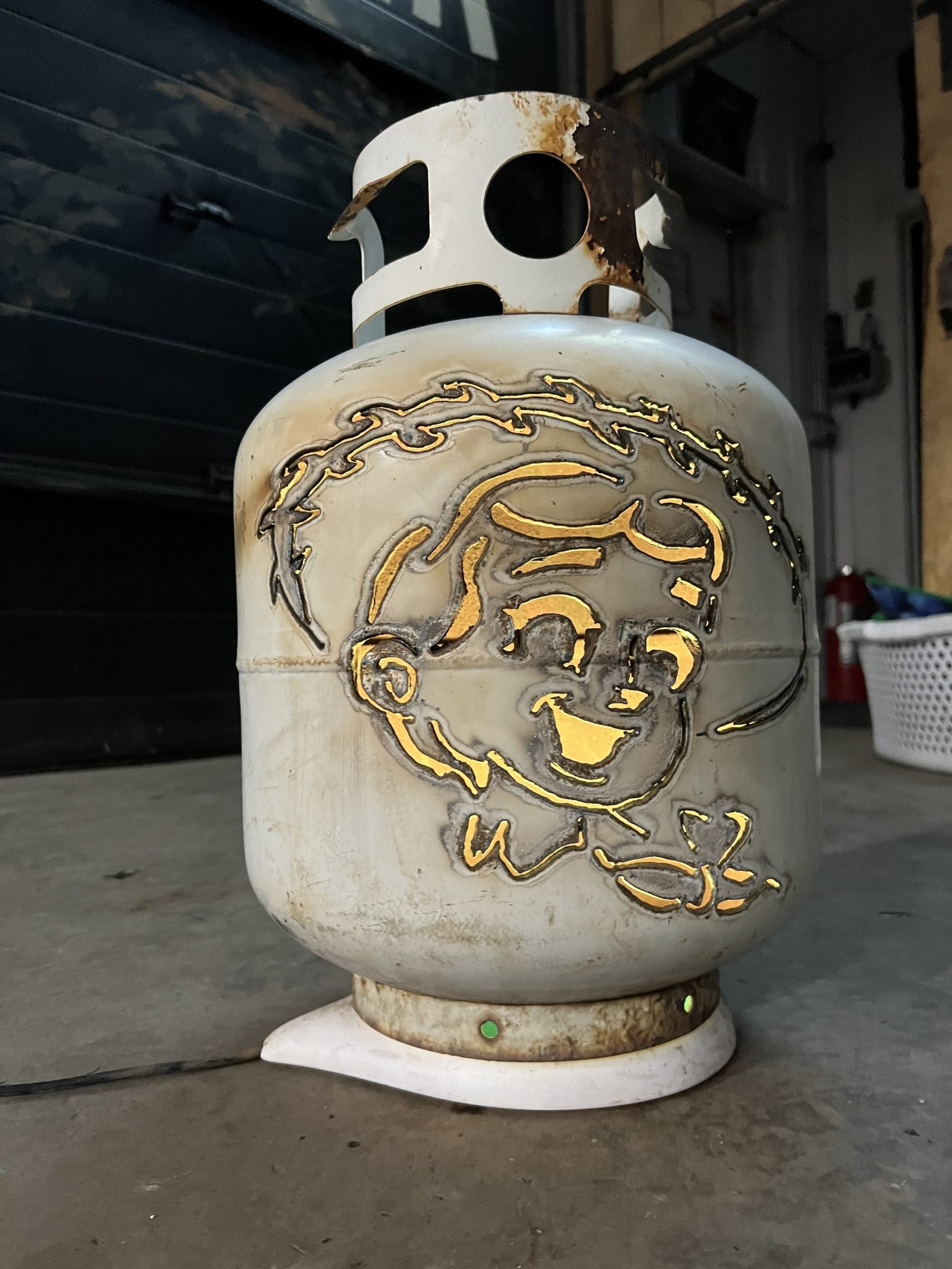 20lb Upcycled Patio Lantern, Jessie from Toy Story