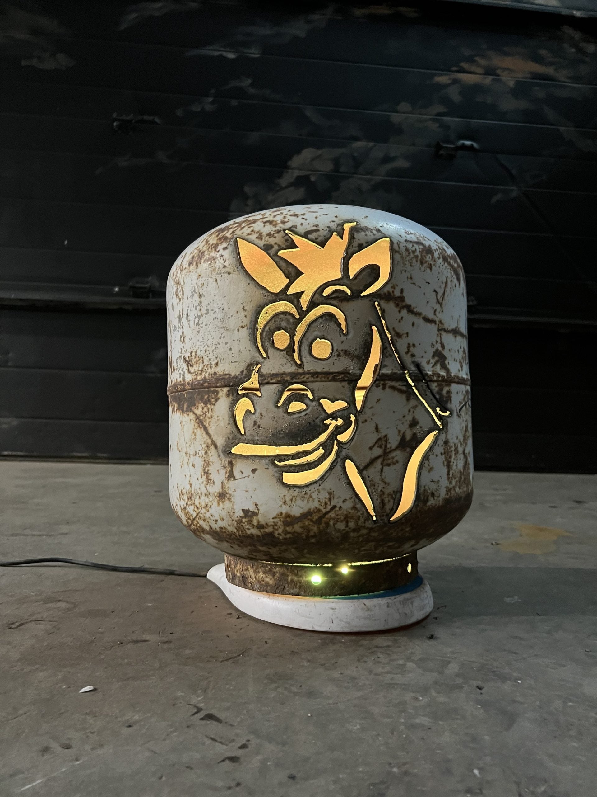20lb Upcycled Patio Lantern, Bullseye from Toy Story