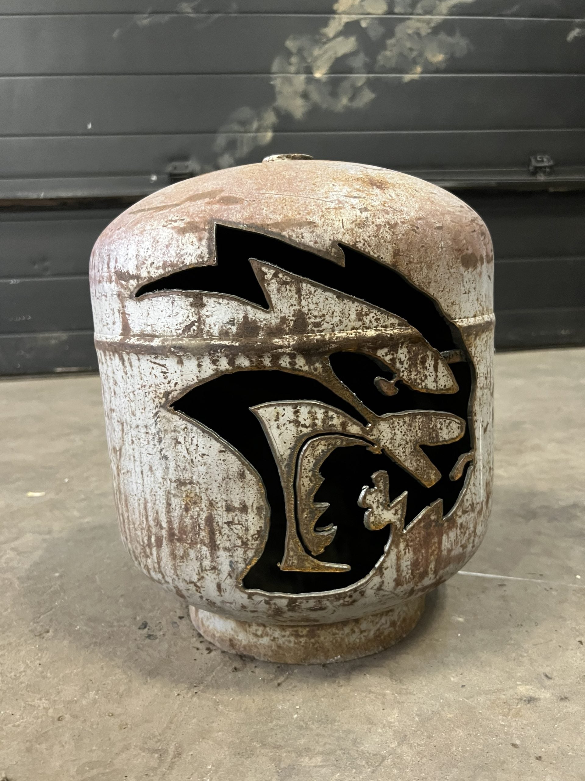 20lb Upcycled Patio Lantern, Hellcat