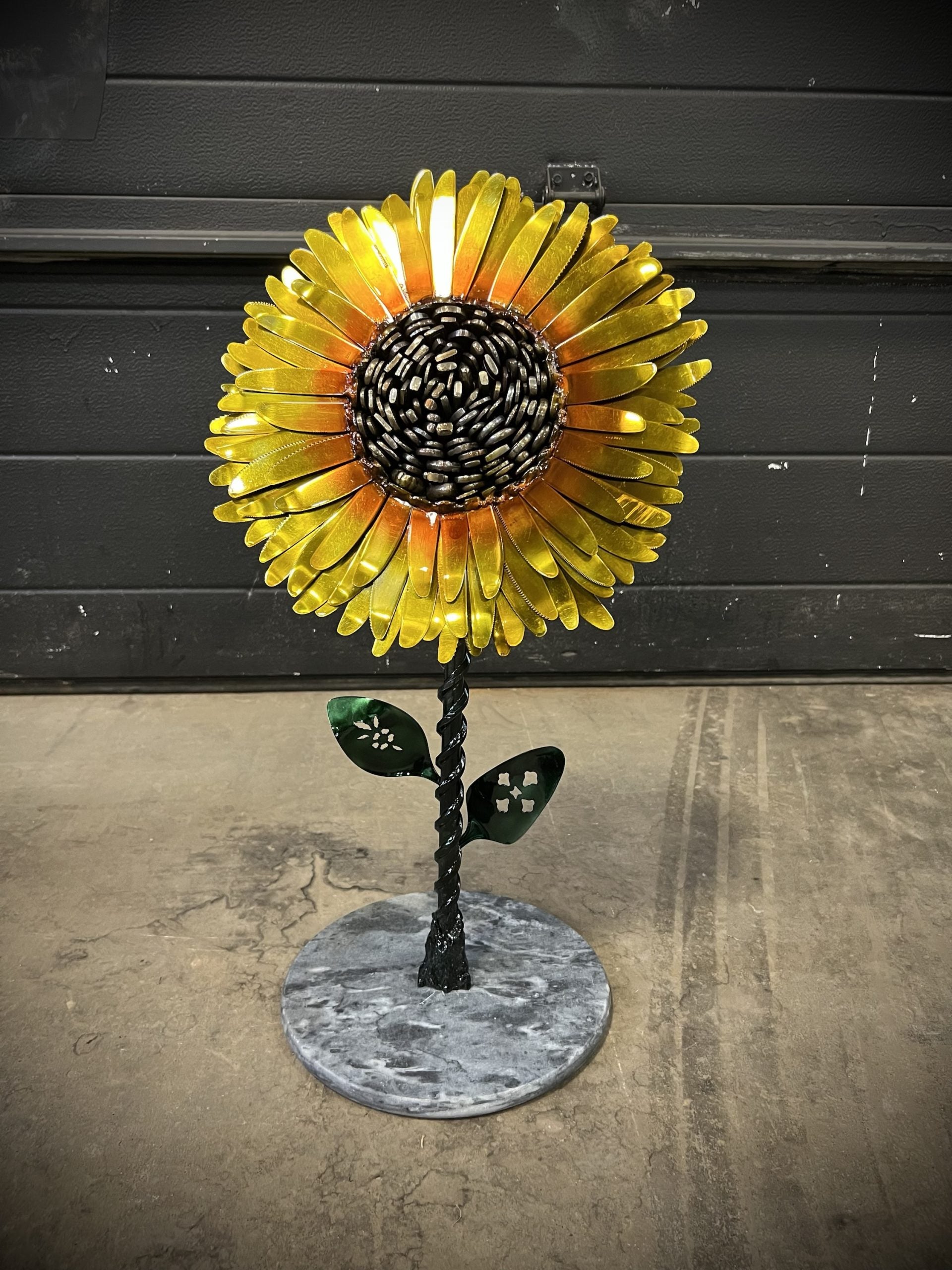 TheeUpCycled Art, Sunflower of Knives