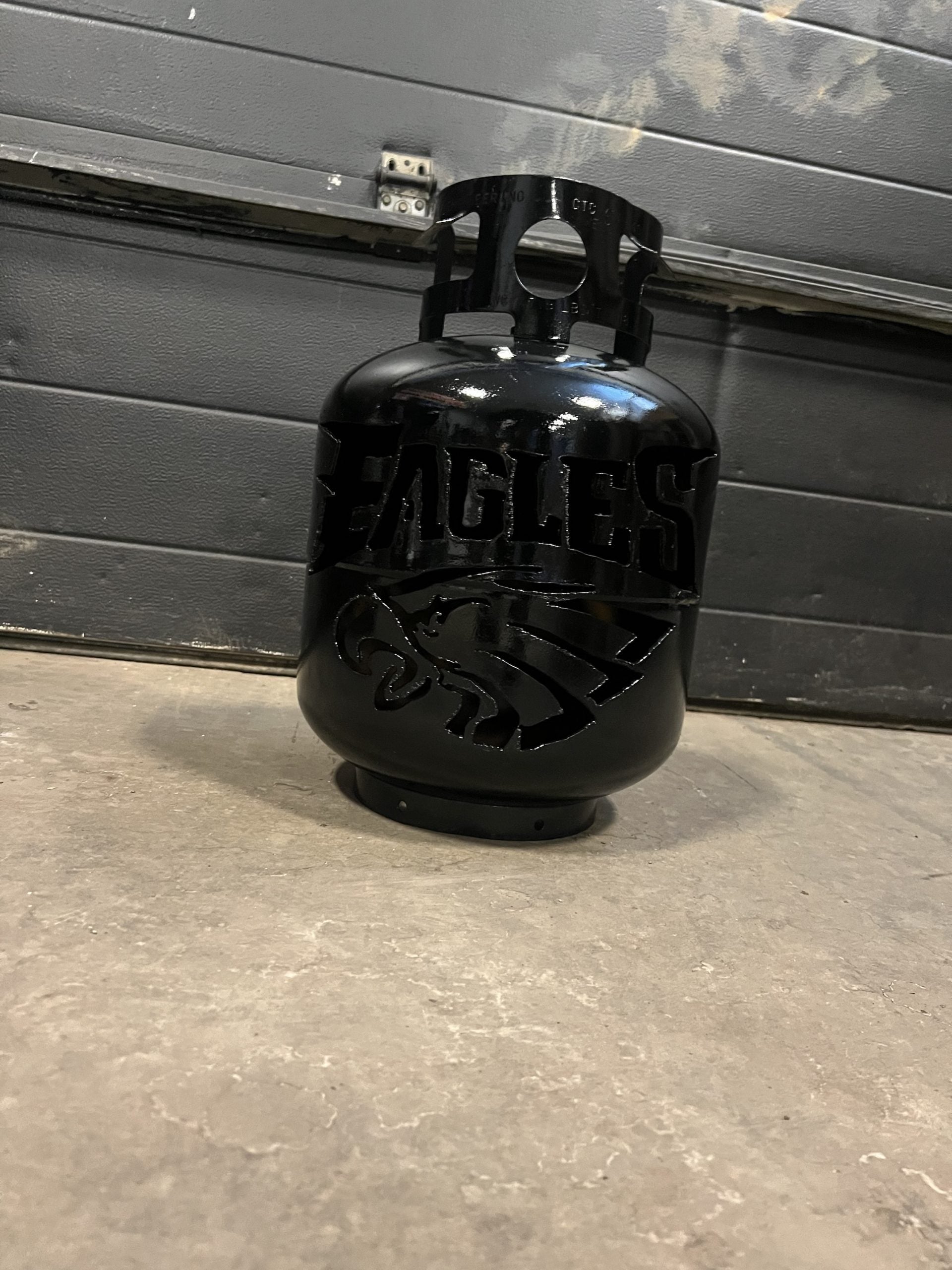 20lb Upcycled Patio Lantern, Philadelphia Eagles
